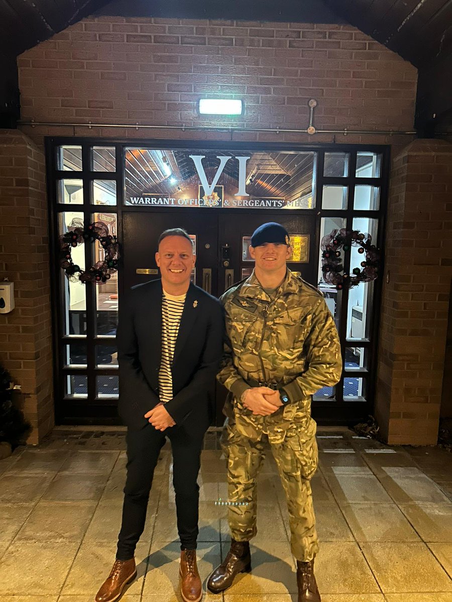 6 Regiment would like to thank Anthony Cotton MBE for visiting us yesterday. He gave an excellent and very important talk on mental health to the soldiers and officers. We would also like to thank Cpl Boardman for going above and beyond to organise this event.