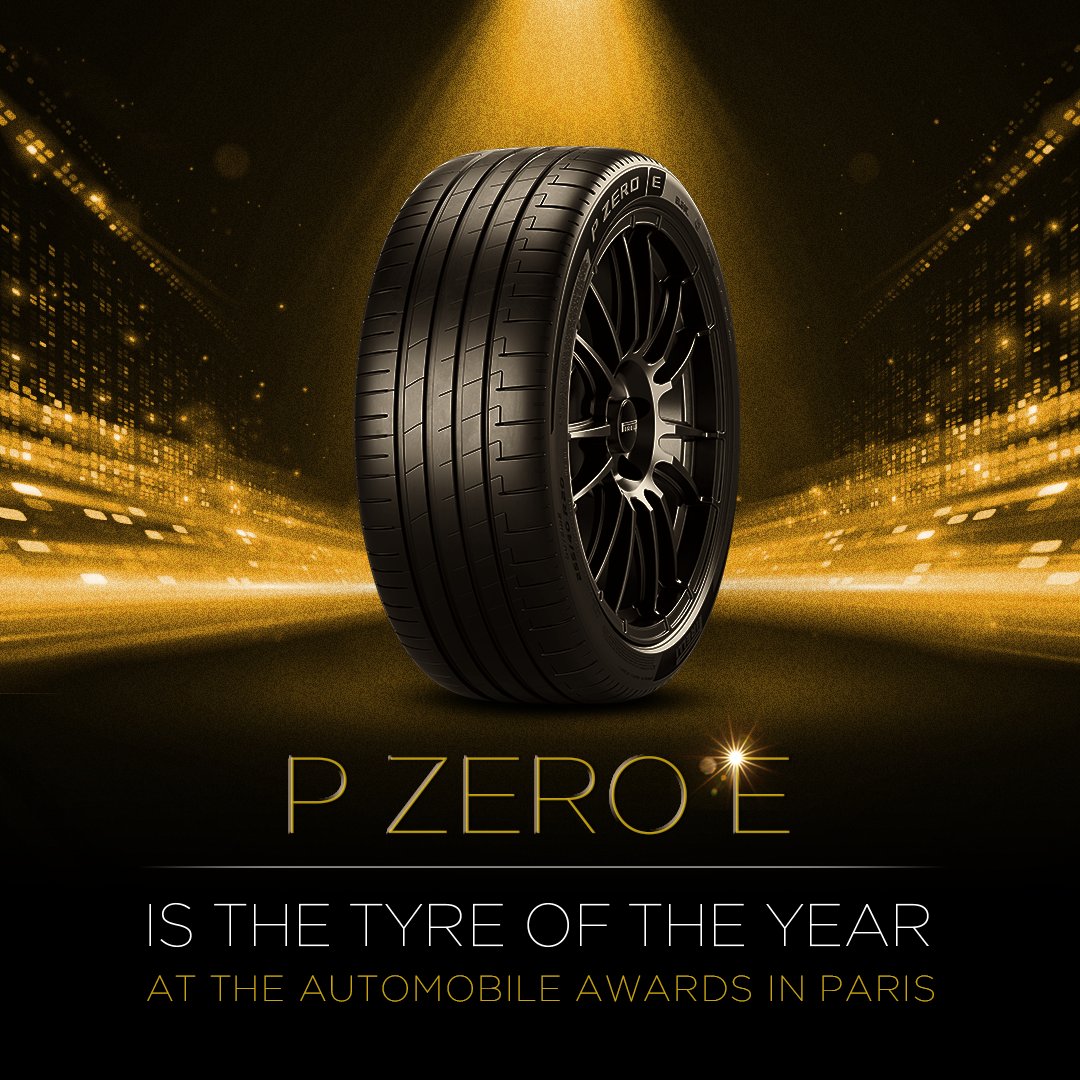 🌟#Pirelli P Zero E: 'Tyre of the Year' 2023 at the Automobile Awards. Innovation, sustainability and top performance for contemporary drivers. 🌿 Read more 👉 press.pirelli.com/pirelli-p-zero…