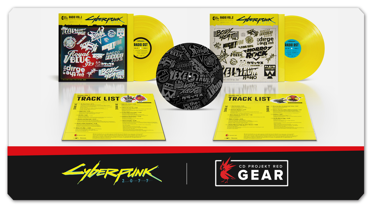🌐 Dive into the dystopian sounds of #Cyberpunk2077 with the Night City Radio Deluxe Vinyl Set! 🎵 Elevate your music game – order yours from @CDPRGear today! 🌍 cp2077.ly/RadioVinylEU 🇺🇸 cp2077.ly/RadioVinylUS