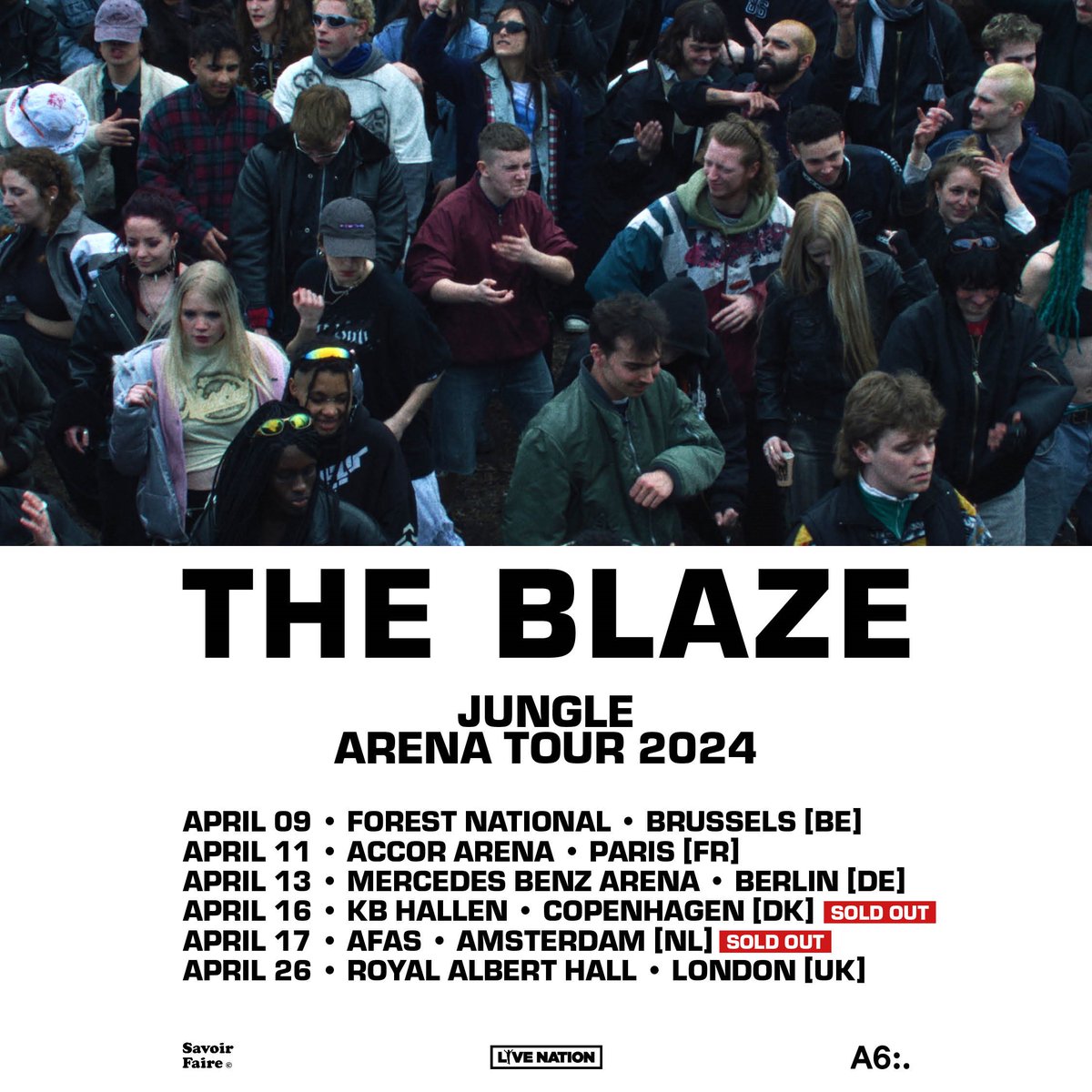 JUNGLE ARENA TOUR 2024
Copenhagen &amp; Amsterdam are now sold out !

Get your tickets for Brussels, Paris, Berlin &amp; London here : ticketmaster.com/the-blaze-tick…