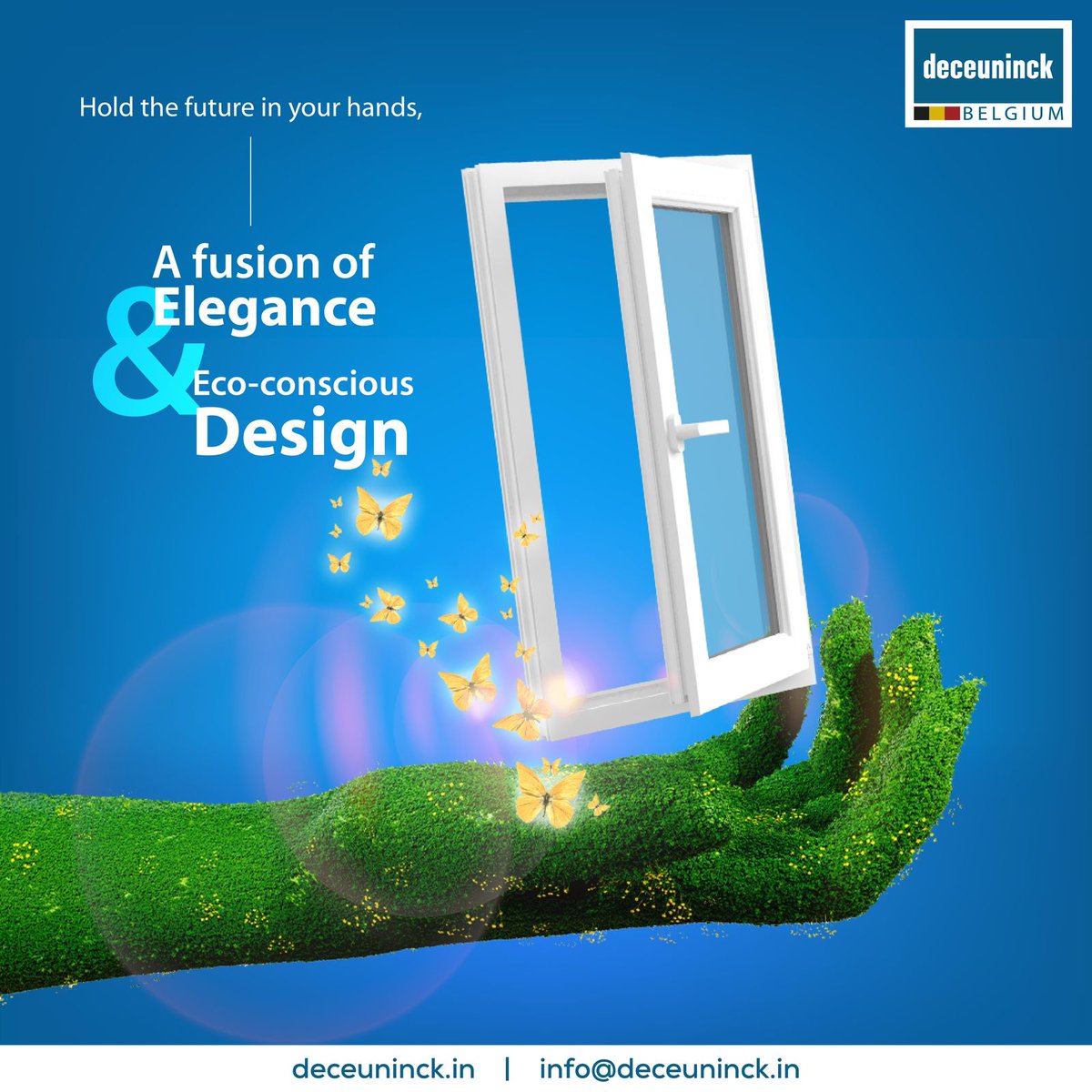 Fashioning a brighter future through eco-conscious design.

#SayYesToSustainability #SayYesToEnergySavings #SayYesToDeceuninck #SayYesToDeceuninck #deceuninck #deceuninckindia #deceuninckgroup #upvcwindowsanddoors #TheColoursofNature #HighQuality #NoiseInsulation