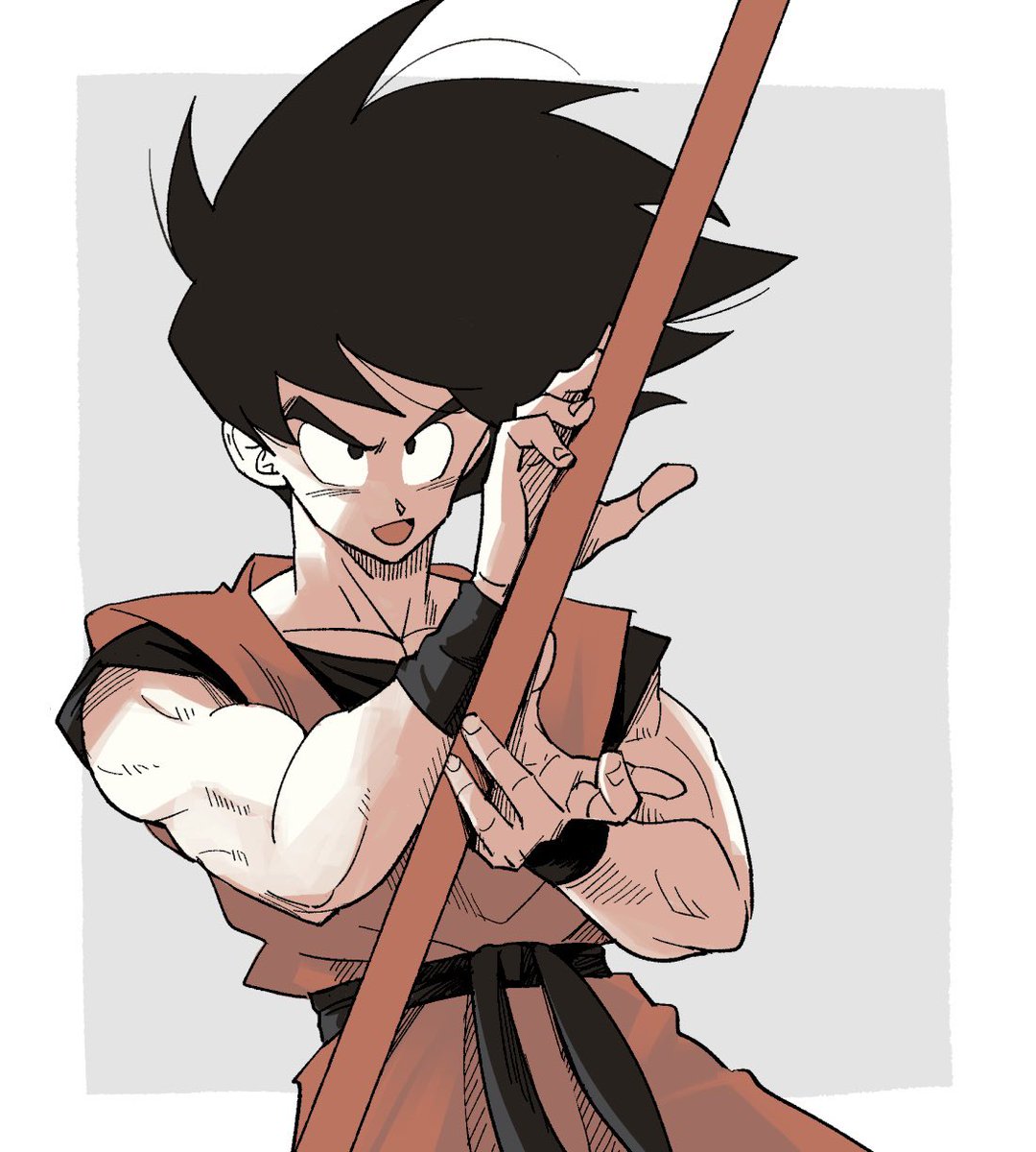 son goku and pan (dragon ball and 1 more) drawn by kz_(dbz_kz)