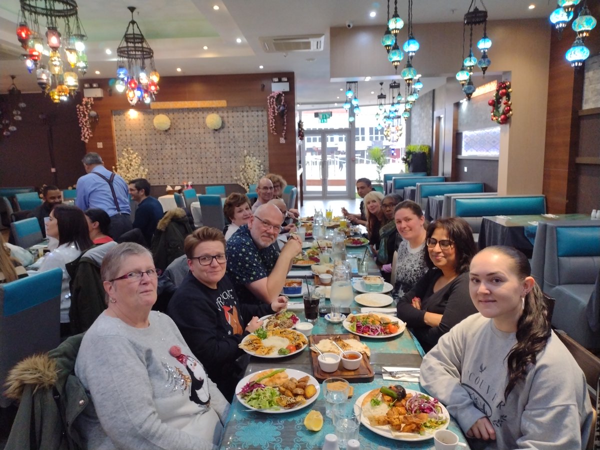 SCVOSandwell's tweet photo. SCVO enjoying the delights of the Turquoise Kitchen at our staff gathering.
#teambondingactivity https://t.co/XKOt31YyKc