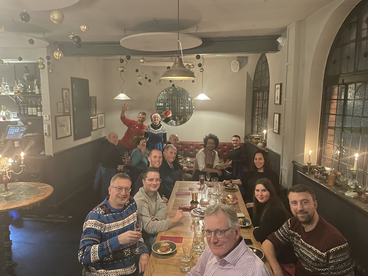 @UWE_GEM Geography and Environment staff Christmas night out 2023 thanks for a great meal #thegracebristol