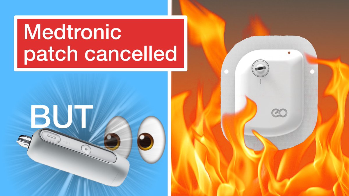 New video: Medtronic future. Their patch pump acquisition is cancelled. Very disappointing. If you were expecting a patch pump from Medtronic anytime soon, do not. However, I am breaking down their next tubed pump which is looking very promising. Enjoy youtu.be/_lIV4oVjdH8