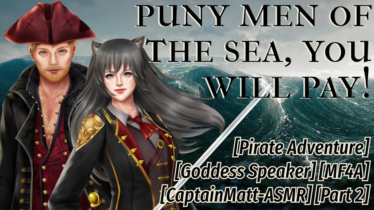 Hi there! Please join me &amp; <a href="/CaptainMattASMR/">CaptainMatt-ASMR</a> in celebrating our first collab!

I'll learn the ropes on Captain Matt's YT channel in PART 1 and dig for treasure with you in PART 2 on my channel!

[Pirate Noises] [Ropes] [🎨<a href="/piviarts/">pivi (lf commissions 📍adopts open 💖)</a> ]
youtube.com/@captainmatt-a…
youtube.com/@tsuma-asmr