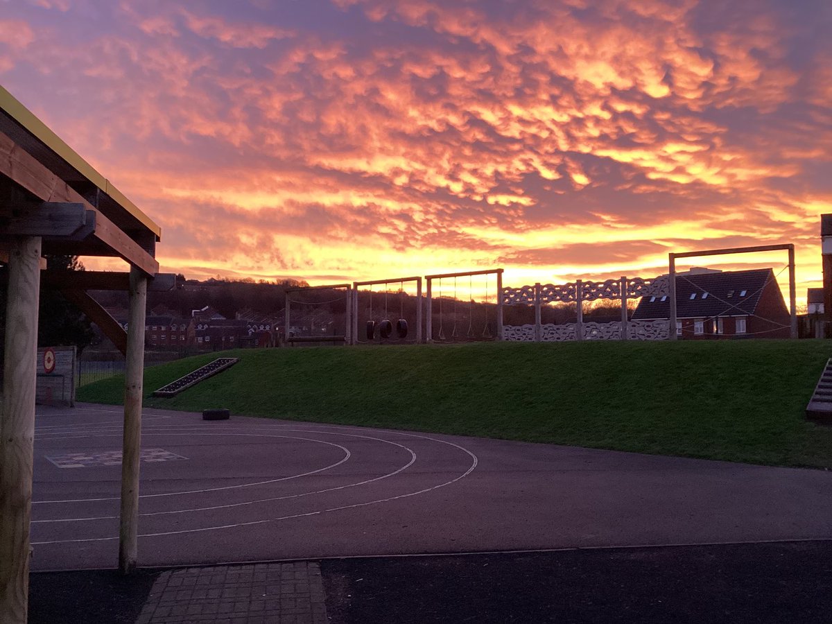 The sun sets over our playground this evening…