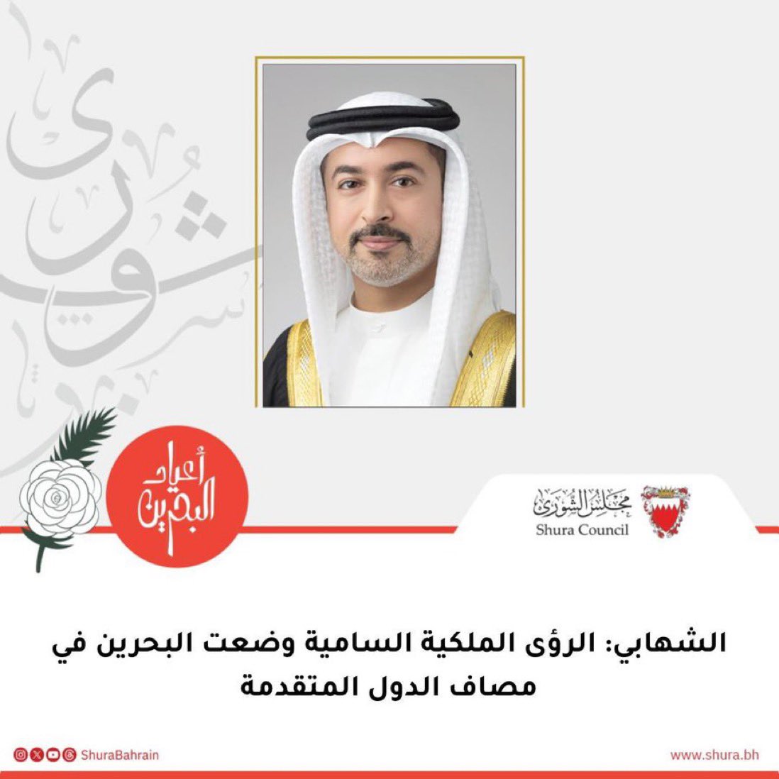 نرفع أخلص التهاني والتبريكات إلى القيادة الرشيدة و إلى شعب مملكة البحرين الكريم بمناسبة احتفال مملكة البحرين بأعيادها الوطنية  و ذكرى تولي حضرة صاحب الجلالة الملك المعظم حفظه الله ورعاه لمقاليد الحكم.
#مملكة_البحرين
#العيد_الوطني_البحريني 
#أعياد_البحرين