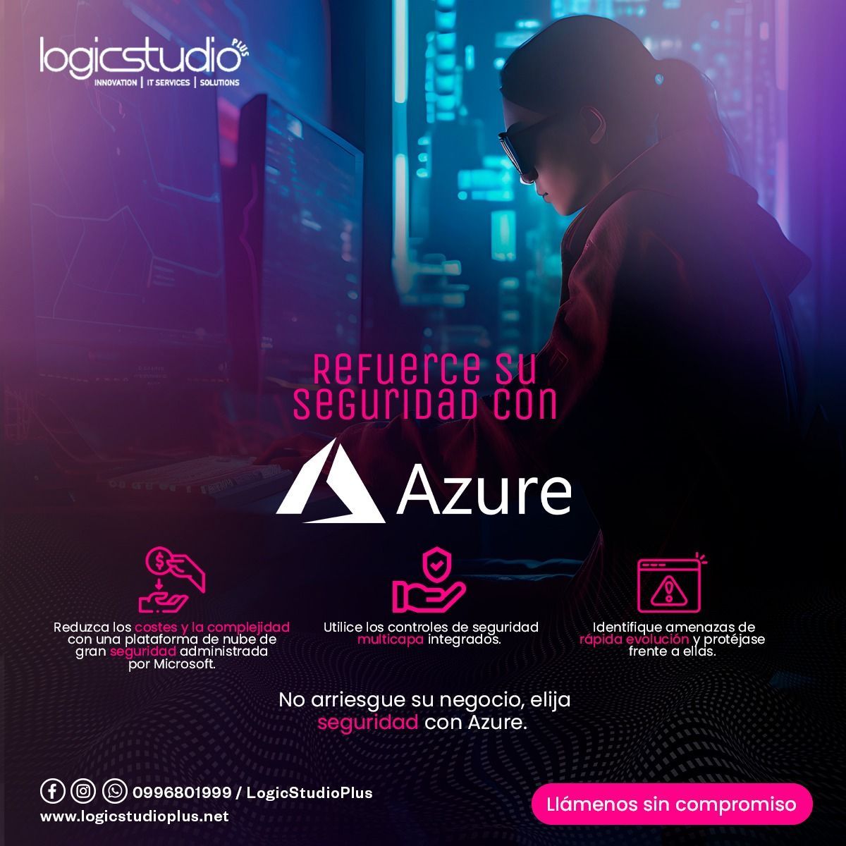 LogicStudioPlus's tweet image. En 𝗟𝗼𝗴𝗶𝗰 𝗦𝘁𝘂𝗱𝗶𝗼 somo expertos en ciberseguridad y trabajamos junto a Microsoft para proteger sus datos y recursos empresariales en Azure.
𝗖𝗼𝗻𝘁𝗮́𝗰𝘁𝗮𝗻𝗼𝘀
✅logicstudioplus.net
#LogicStudioPlus #ciberseguridad #ecuador #microsoft #Azure