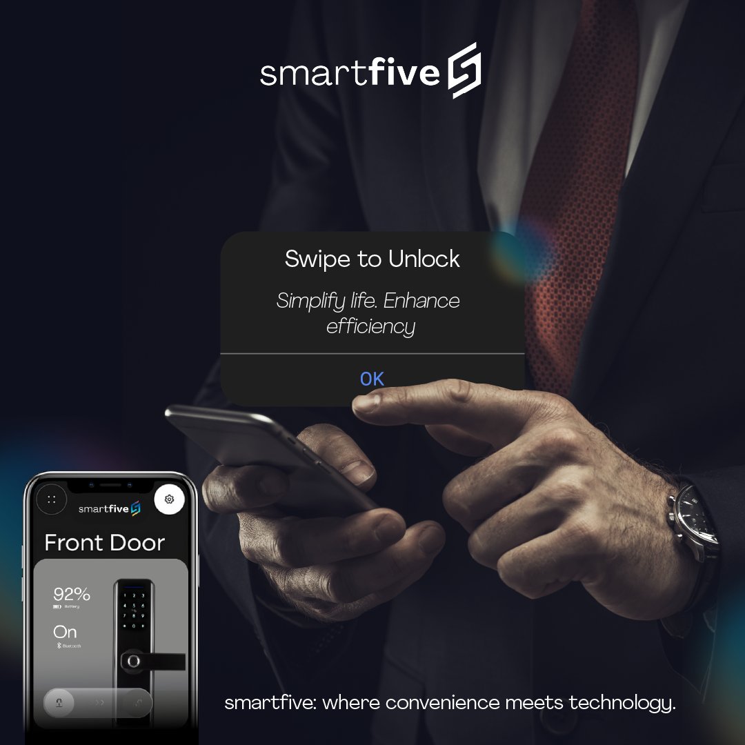 SmartFiveWorld's tweet image. Get the ultimate peace of mind with SmartFive Digital Locks. Secure, sleek, and smart - your home&apos;s safety, redefined. Click to explore how we&apos;re transforming home security. 🏠🔒 #SmartFive #DigitalLockRevolution#SmartHomeSolutions#SafetyFirst #SmartLocks #FutureOfHomeSecurity