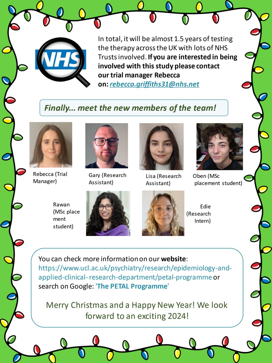 The December PETAL newsletter is here ⬇️ Find out where the study is up to and meet the new members of our team. We are very excited for 2024 and the official launch of the PETAL trial! Wishing everyone a happy festive period🎄 @likahassiotis