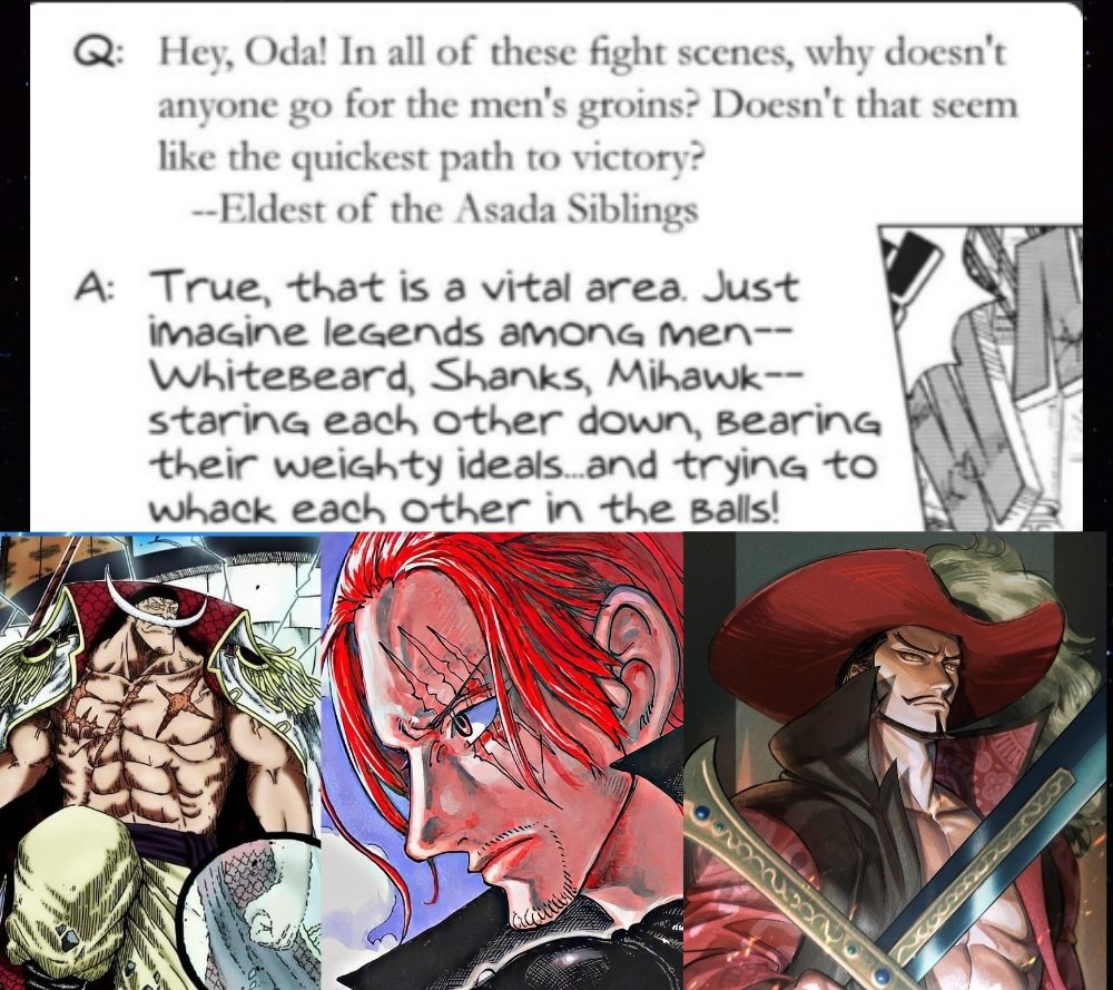 I have a question guys, In this scene 22 years ago we see Mihawk