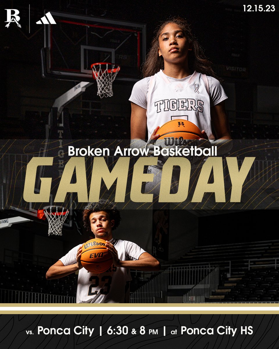 🏀Gameday‼️ at Ponca City Girls JV - 4 PM Boys JV - 5 PM Girls Varsity - 6:30 PM Boys Varsity - 8 PM #goBA🐅