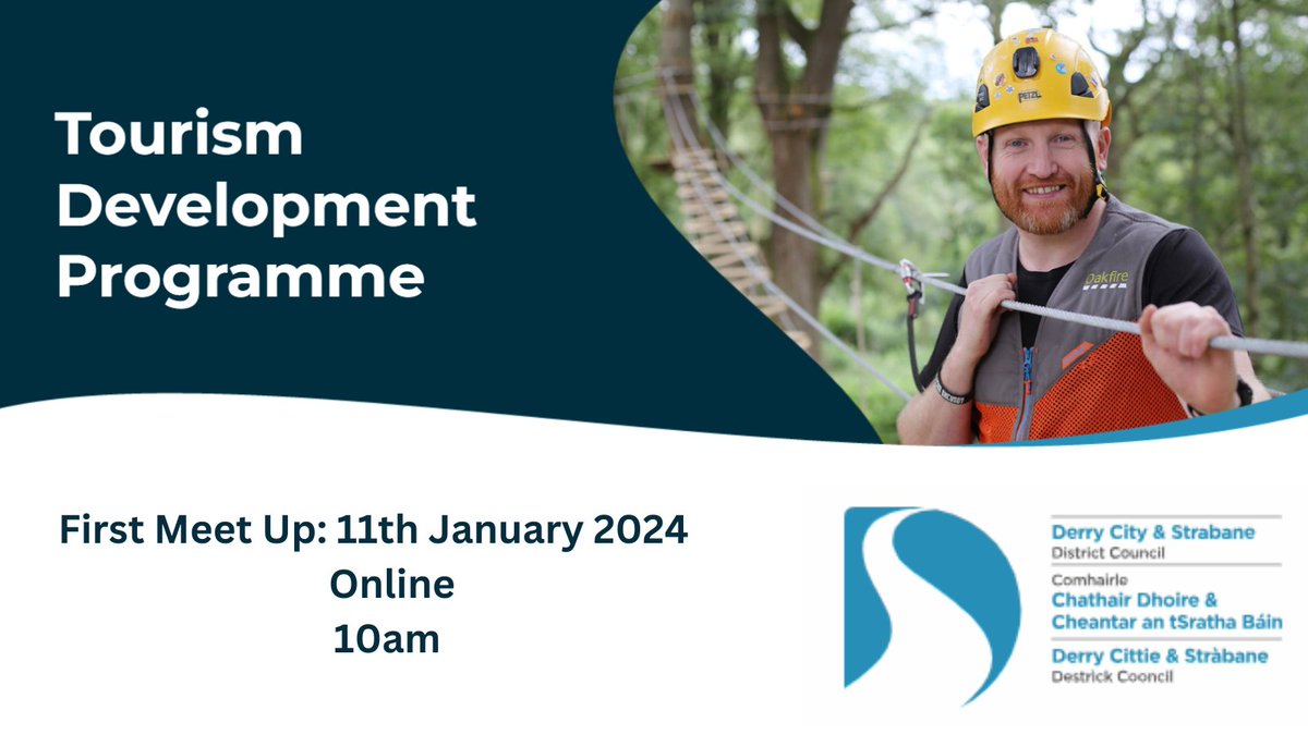 Calling all Tourism Businesses 📣 Do you want to grow your business in 2024? The Derry Strabane Tourism Development Programme has been designed to provide new collaboration opportunities and business development support! Register Your Interest Now: bit.ly/3tiwgGi