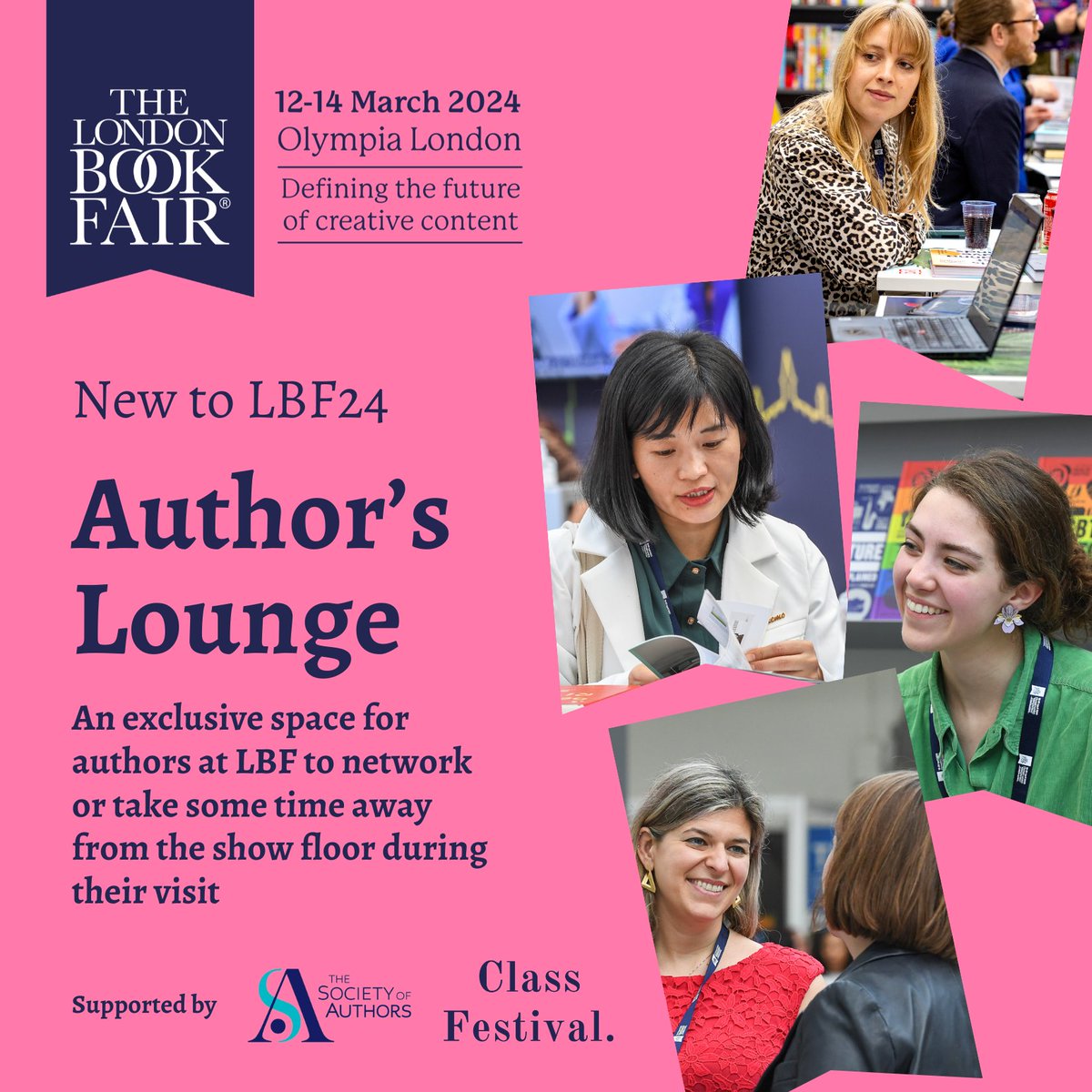 ANNOUNCING: The Author's Lounge at LBF The Author's Lounge is a space exclusively for authors, where they can network and take some time away from the show floor during their visit to #LBF24. Purchase discounted early bird tickets here! bit.ly/3QYW5TH