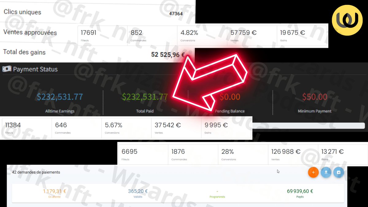 frk_nft's tweet image. LA recette qui nous a permis de faire des centaines de milliers d'€ 💸 sur internet.

Aujourd'hui on est fier de vous présenter le fruit de plusieurs mois de travail.

🎁 en fin de thread : Une formation offerte pour débuter et gagner vos premiers milliers d'euros.

👇