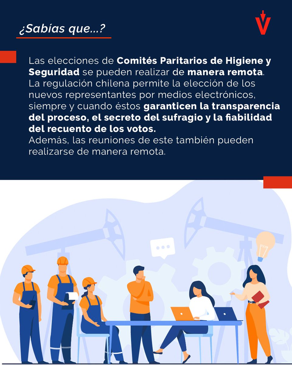Según la normativa chilena, toda empresa con más de 25 trabajadores debe conformar su Comité Paritario de Higiene y Seguridad.
En EVoting contamos con la tecnología necesaria para realizar sus elecciones y reuniones de manera segura, transparente y fiable.
evoting.com