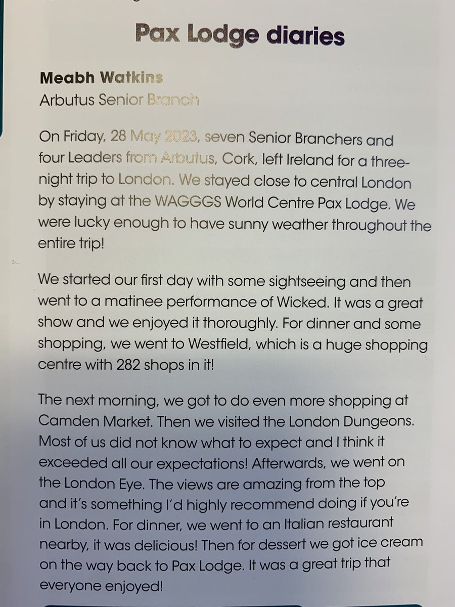 Pax Lodge (@paxlodge) on Twitter photo Pax Lodge in Newsletters: we were excited to read this article in the <a href="/IrishGirlGuides/">Irish Girl Guides</a> Winter Newsletter. We’d love to see your trip reports in other publications Pax Lodge in Newsletters: we were excited to read this article in the <a href="/IrishGirlGuides/">Irish Girl Guides</a> Winter Newsletter. We’d love to see your trip reports in other publications