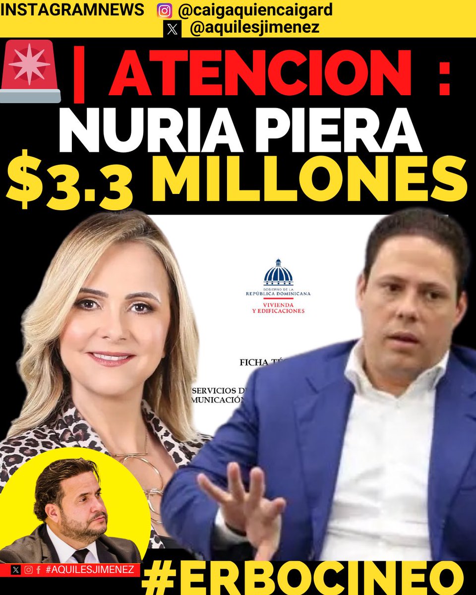 La rubia <a href="/nuriapiera/">N Digital</a> también llevó su colita de BOCINEO 2024 de <a href="/carlosbonillard/">Carlos Bonilla</a> <a href="/Mivedrd/">Ministerio de Vivienda, Hábitat y Edificaciones</a> 

$3.3 Millones de pesos no está mal para comprar su silencio , pero como  que esta  perdiendo cotización :

Ps: Sigan creyendo en gente