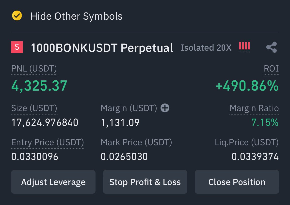 CLOSED MY $BONK SHORT 🤝

WILL GIVEAWAY ALL MY PROFIT. 

JUST RETWEET &amp; BE FOLLOWING ME