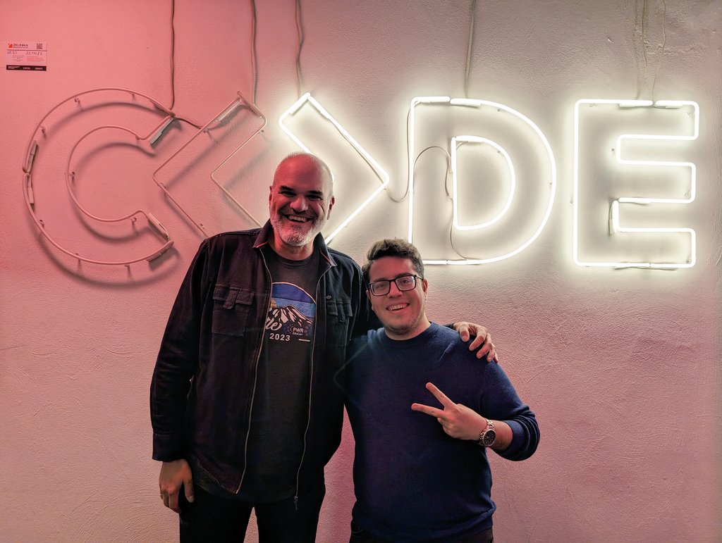 <a href="/ZaidZaim2k/">Zaid Zaim</a> so great to meet you in Berlin at <a href="/CodeUniversity/">CODE</a> !