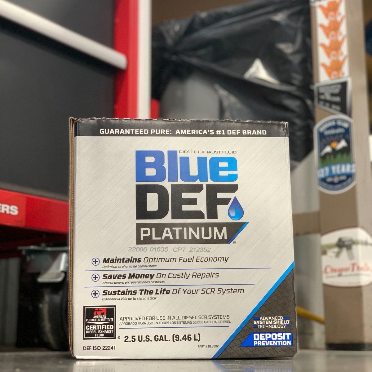 How many boxes of #BlueDEF do you currently have in your garage?