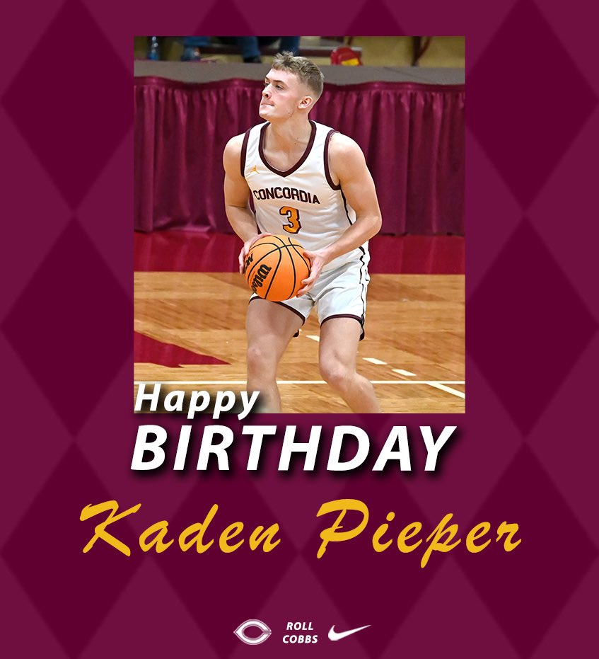Happy Birthday to Cobber freshman <a href="/PieperKaden/">Kaden  Pieper</a>. #CobberWay 🎉