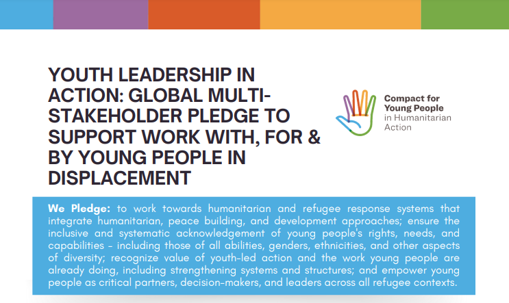 UN Youth Office (@unyouthaffairs) on Twitter photo This year's Global #RefugeeForum is a chance to unite towards a common goal of enhancing the well-being of refugees globally 🙌
Under the <a href="/CompactYouth/">YouthCompact</a>, we pledge to champion & sustain impactful work with & for youth in displacement.
Are you with us? 👉 un.org/youthenvoy/wp-… This year's Global #RefugeeForum is a chance to unite towards a common goal of enhancing the well-being of refugees globally 🙌
Under the <a href="/CompactYouth/">YouthCompact</a>, we pledge to champion & sustain impactful work with & for youth in displacement.
Are you with us? 👉 un.org/youthenvoy/wp-…