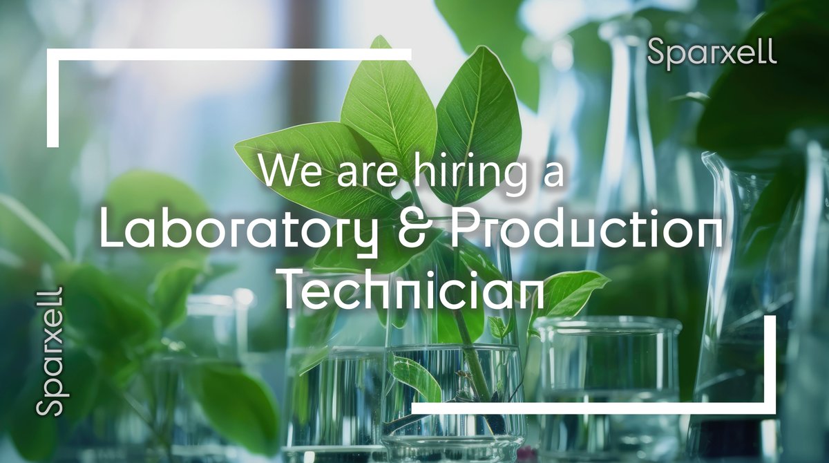 🔬 Sparxell is looking for a Laboratory and Production #Technician to contribute to our pioneering research in sustainable materials. Join us! 📋to apply & share, visit our website: sparxell.com/careers/ #Hiring #Innovation #CambridgeJobs #Cellulose