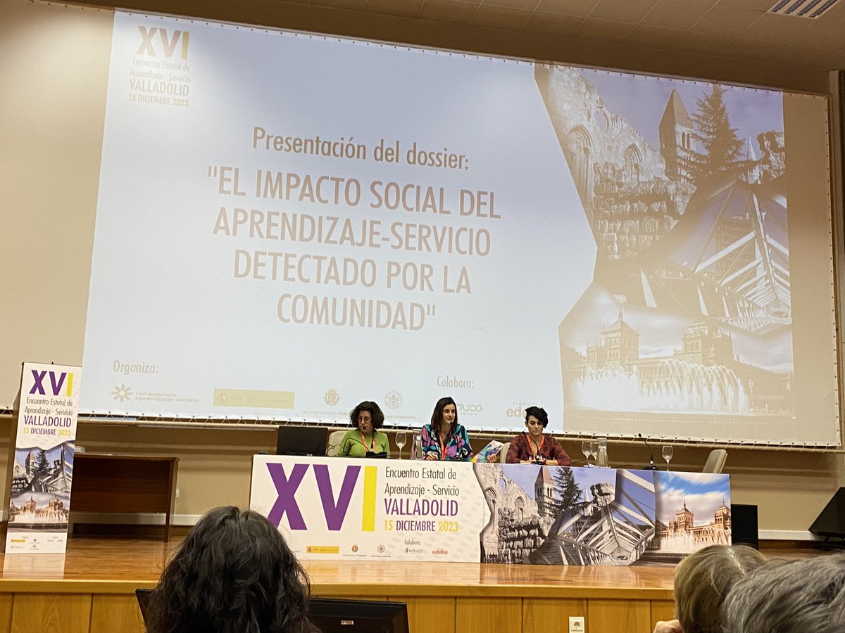 Presentación del dossier “El impacto social del ApS en la comunidad” de @gamonales28 #ArantzazuMartínez y @roserbatlle Cómo cambia la vida de las entidades el participar en experiencias de #ApS Un dossier imprescindible. Enhorabuena!!! @REDAPS1 @ApSExtremadura