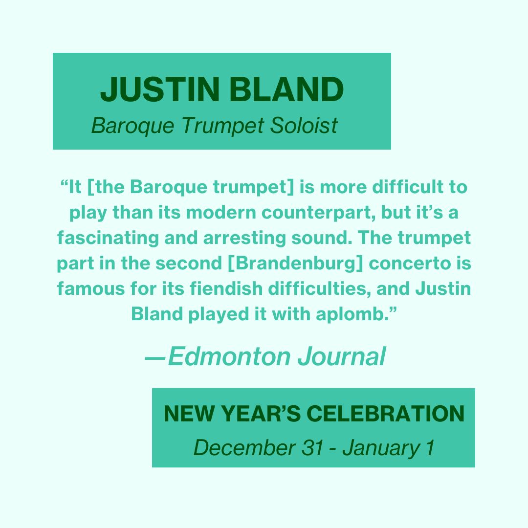 We are so excited to welcome Justin Bland back as a soloist. You may recognize him from our most recent performance of Handel's "Messiah", and from his roundtable discussion about "The Trumpet Shall Sound". Learn more about him here: baroque.boston/justin-bland
