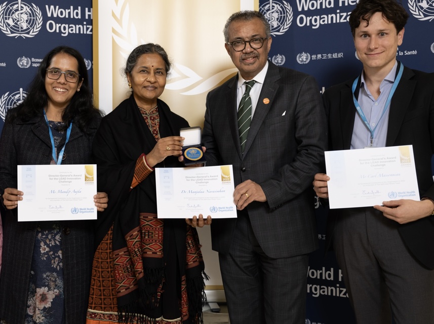 🎉A Director-General Excellence Award for Innovation has been awarded to <a href="/HRPresearch/">HRP</a>'s self-care team for their work on the Self-Care Wheel, a hybrid paper and digital solution that aims to demystify self-care and strengthen links between self-care and facility-based care. 🎉