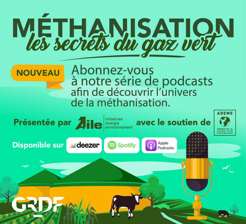 Ne ratez pas la nouvelle série "𝗟𝗘𝗦 𝗦𝗘𝗖𝗥𝗘𝗧𝗦 𝗗𝗨 𝗚𝗔𝗭 𝗩𝗘𝗥𝗧" présentée par AILE avec le soutien de l'<a href="/ademe/">ADEME</a>  et de <a href="/GRDF/">GRDF</a> 
#méthanisation #biogaz #énergiesrenouvelables
Épisode 4. Le biogaz, une alternative au gaz fossile ?
podcasts.apple.com/.../m%C3.../id…