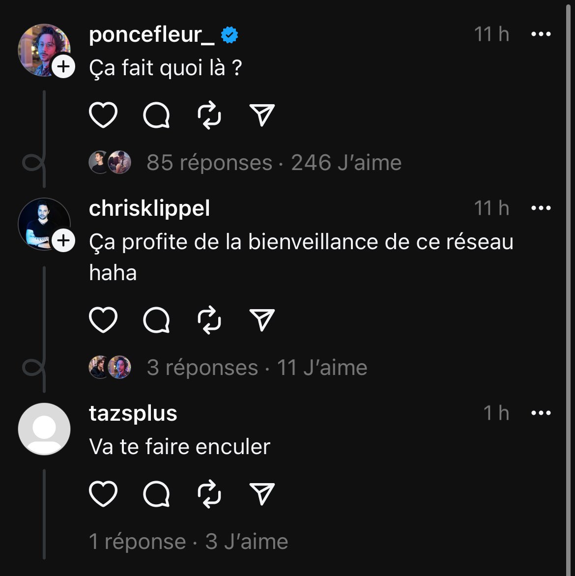 La_Pistache_'s tweet image. [THREAD] Les interactions les plus drôles des twittos qui sont allez foutre le bordel sur THREADS