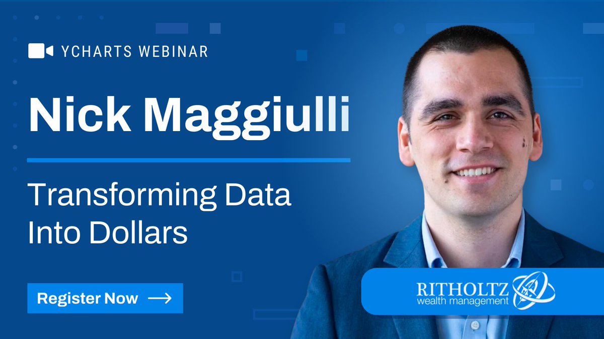 New year, new insights🚀 Start 2024 off strong and join @RitholtzWealth’s @dollarsanddata on 1/11 @ 3PM ET/2PM CT for a discussion of evolving market themes & a recap of how #YCharts' latest cutting-edge solutions empower advisors. Register now ➡️ hubs.la/Q02d9gZX0