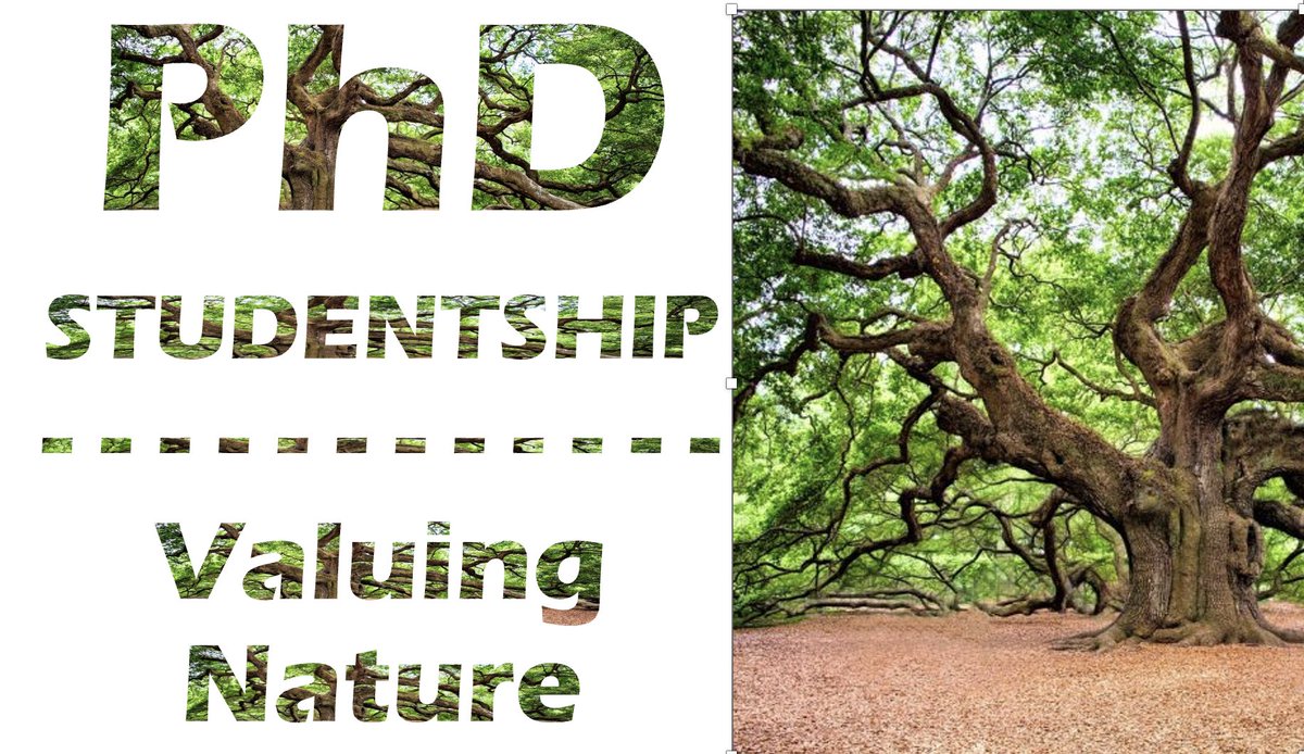 Fully funded #PhD #studentship at @AberUni, UK. “#Valuing and #Mapping the Diverse #Values of #Operationalizing the @IPBES #ValuesAssessment'. DL Dec 20th. contact @MikeChristieUni for more information. Details found here docs.google.com/document/d/1fO… or contact @MikeChristieUni
