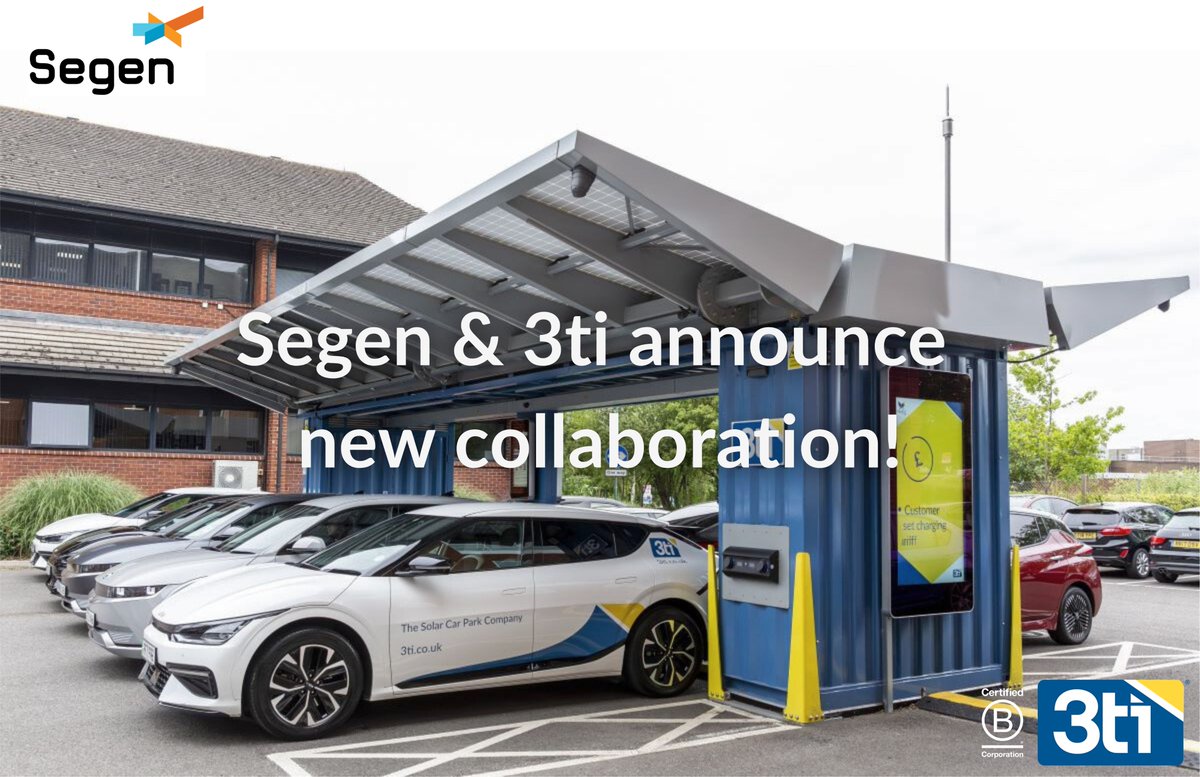 3ti Energy Hubs (@3tienergyhubs) on Twitter photo 𝗦𝗲𝗴𝗲𝗻 & 𝟯𝘁𝗶 𝗮𝗻𝗻𝗼𝘂𝗻𝗰𝗲 𝗻𝗲𝘄 𝗰𝗼𝗹𝗹𝗮𝗯𝗼𝗿𝗮𝘁𝗶𝗼𝗻
<a href="/SegenSolar/">SegenSolar (Pty) Ltd</a> Ltd partners with 3ti for #Papilio3, a solar car park & EV hub at its new Kent facility.
This collaboration enhances Segen's site, offering sustainable #EV charging to employees and visitors! 𝗦𝗲𝗴𝗲𝗻 & 𝟯𝘁𝗶 𝗮𝗻𝗻𝗼𝘂𝗻𝗰𝗲 𝗻𝗲𝘄 𝗰𝗼𝗹𝗹𝗮𝗯𝗼𝗿𝗮𝘁𝗶𝗼𝗻
<a href="/SegenSolar/">SegenSolar (Pty) Ltd</a> Ltd partners with 3ti for #Papilio3, a solar car park & EV hub at its new Kent facility.
This collaboration enhances Segen's site, offering sustainable #EV charging to employees and visitors!