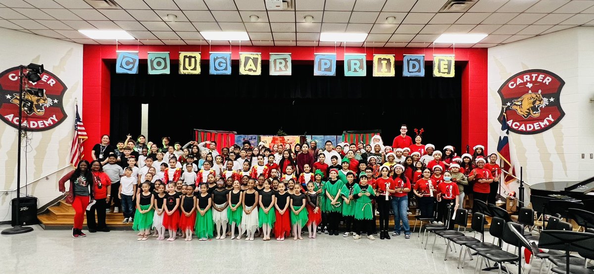 We recently had our winter production to showcase our students’ talents & our cougar pride is hard to hide!🥰🐾 Our performing arts scholars did an outstanding job highlighting their learning & we are so proud of them! Way to go, Carter Cougars! #hearcartergrowl #myaldine