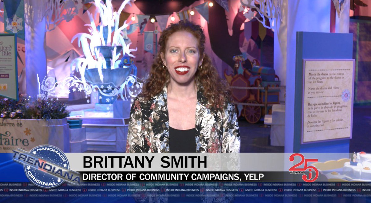 Brittany Smith (@brittsmithindy) on Twitter photo This weekend on <a href="/IIB/">Inside INdiana Business</a> with <a href="/GerryDick/">GerryDick</a> , we’re highlighting five not-to-miss holiday experiences across the state including <a href="/TCMIndy/">The Children's Museum</a> ‘s stunning new WinterFaire exhibit. <a href="/YelpIndy/">Yelp Indy</a> ❄️ 🎁 This weekend on <a href="/IIB/">Inside INdiana Business</a> with <a href="/GerryDick/">GerryDick</a> , we’re highlighting five not-to-miss holiday experiences across the state including <a href="/TCMIndy/">The Children's Museum</a> ‘s stunning new WinterFaire exhibit. <a href="/YelpIndy/">Yelp Indy</a> ❄️ 🎁