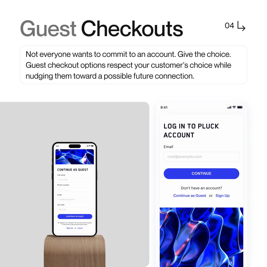 masterly_design's tweet image. Guest Checkouts: Not everyone wants to commit to an account. Give the choice. Guest checkout options respect your customer's choice while nudging them toward a possible future connection. #DesignAgency #CheckoutProcess #GuestCheckouts