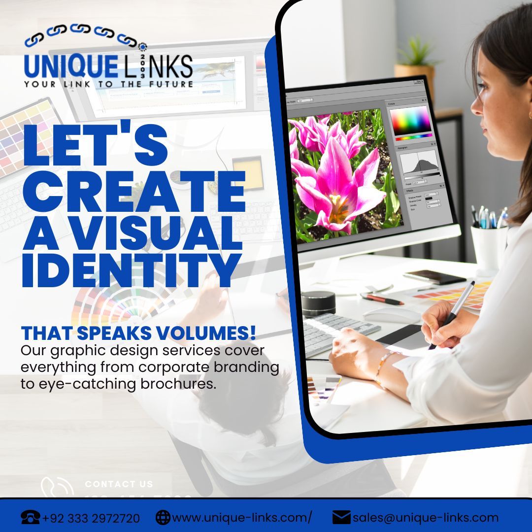 uniquelinks2003's tweet image. Let&apos;s create a visual identity that speaks volumes!
Our graphic design services cover everything from corporate branding to eye-catching brochures. 
Contact Us At:
unique-links.com
.
#uniquelinks #uniquelinkswebhosting #designidentity #VisualBranding #FridayVibes