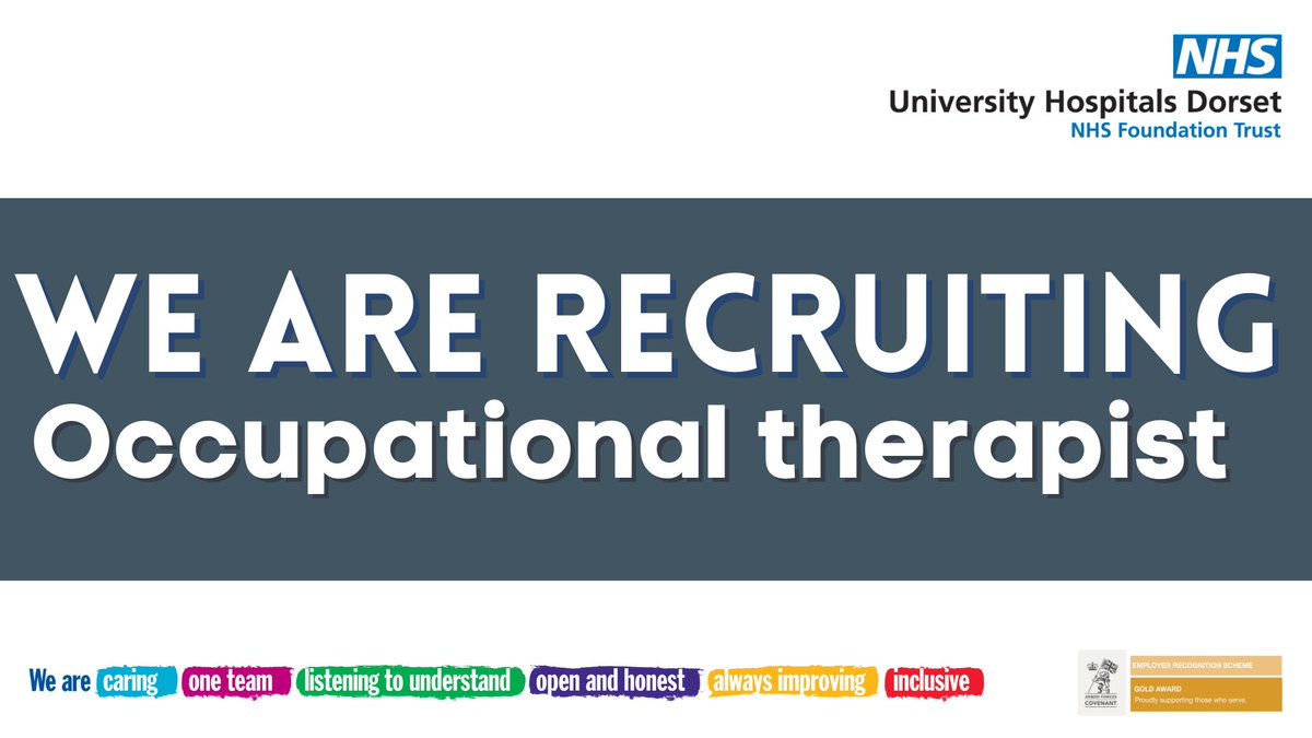 University Hospitals Dorset Jobs (@uhdjobs) on Twitter photo Are you a final year #occupationaltherapy student or a qualified OT looking for your next opportunity in beautiful Dorset across <a href="/UHD_NHS/">University Hospitals Dorset NHS Foundation Trust</a> and <a href="/DorsetHealth/">Dorset HealthCare</a> ? 🏖
Kickstart your career with us and help the local community!
Apply here: bit.ly/3tm741O
#NHSJobs Are you a final year #occupationaltherapy student or a qualified OT looking for your next opportunity in beautiful Dorset across <a href="/UHD_NHS/">University Hospitals Dorset NHS Foundation Trust</a> and <a href="/DorsetHealth/">Dorset HealthCare</a> ? 🏖
Kickstart your career with us and help the local community!
Apply here: bit.ly/3tm741O
#NHSJobs