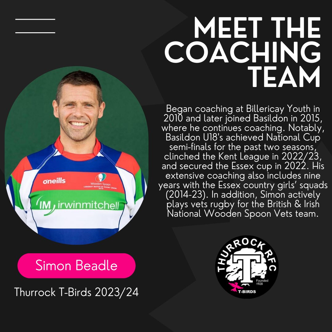 𝗖𝗢𝗔𝗖𝗛𝗜𝗡𝗚 𝗧𝗘𝗔𝗠

Welcome to the coaches joining the Thurrock T-Birds setup.

⚪️⚫️ 

#tbirds #thurrockrfc #womensrugby #coachingteam