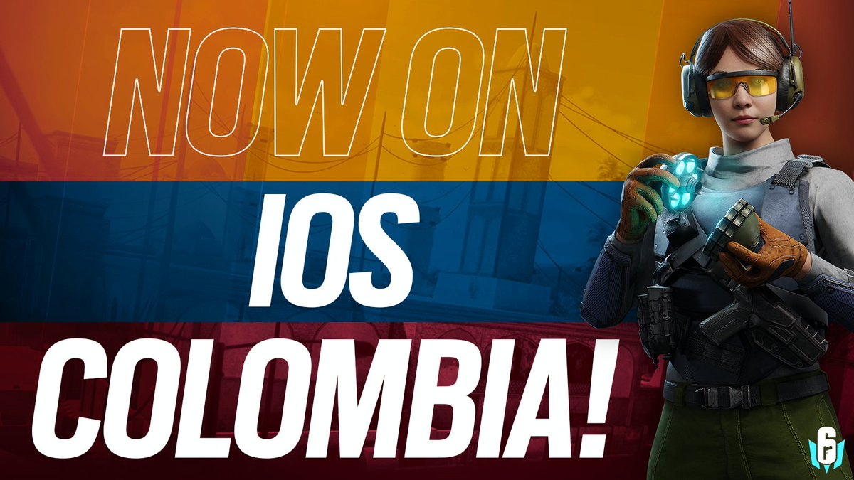 Hola, Operators! #R6M will be released to Colombia players on iOS over the next 24 hours. Head on over to the App Store to download and play! 🇨🇴