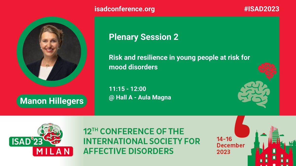 Coming Up Next at #ISAD2023: Plenary Session 2 by Manon Hillegers

🧠Make sure to join us at 11:15! 

Room: Hall A