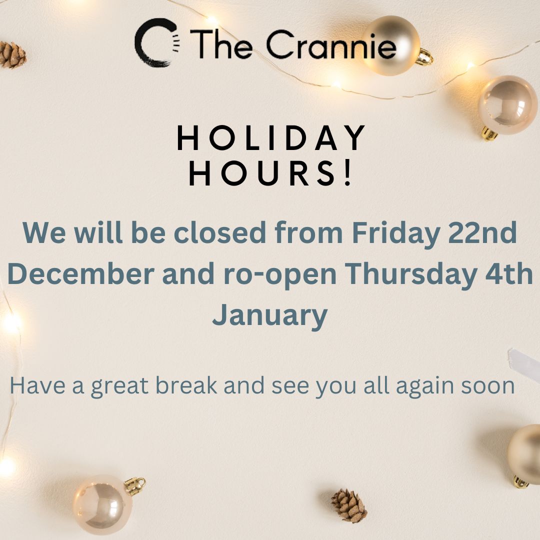 Just a little reminder of our holiday closures. Have a great break and we look forward to seeing you in the New Year