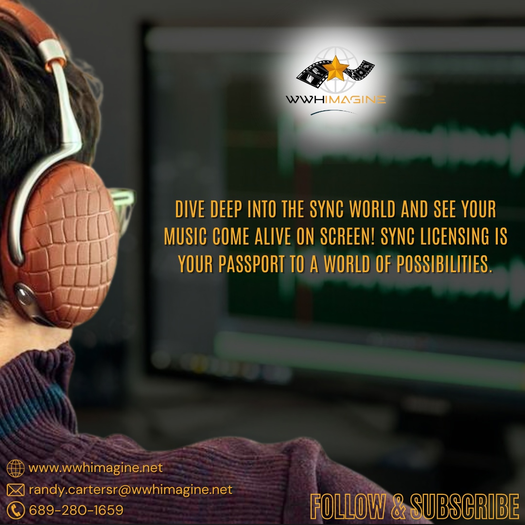 Dive deep into the sync world and watch your music come alive on screen!  🚀🎬 

Sync licensing is your passport to a world of possibilities. 

🎶✨

🌐 wwhimagine.net

#SyncWorld #MusicOnScreen #LicensingMagic #MusicOpportunities #WWHImagine #EntertainmentConsultants