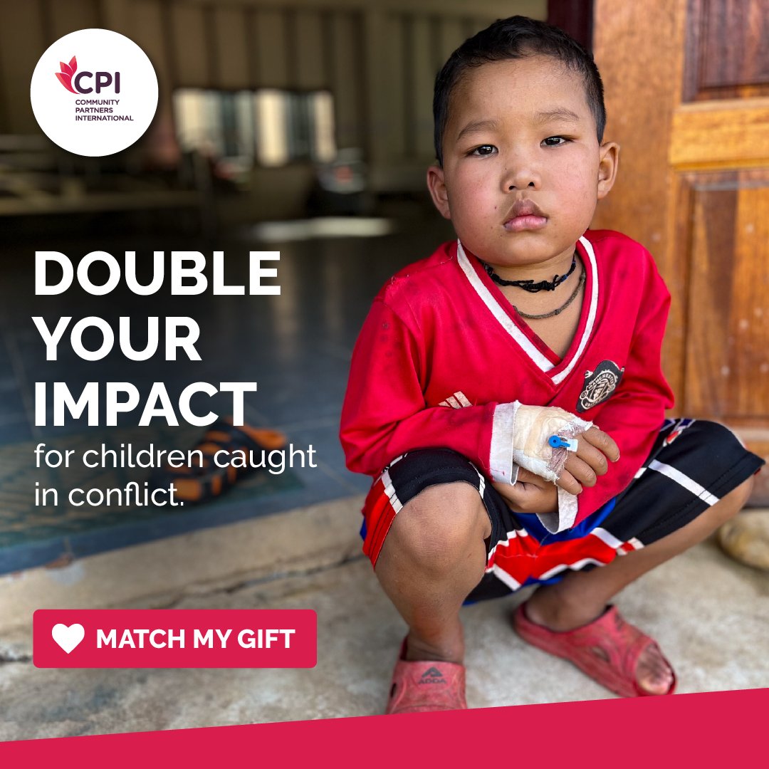 🚨DOUBLE YOUR IMPACT: Right now in #Myanmar, almost 6 million #children need #humanitarian assistance. Many have been displaced by #conflict. They are vulnerable and afraid. Give now, and a generous donor will ❤️MATCH your donation while match funds last: cpintl.org/give.html