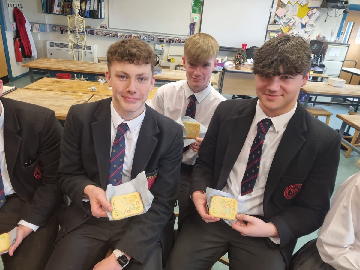 bhs_biodept's tweet image. What a great end to the week with Yr 13 doing some edible revision of the ultrastructure of cells