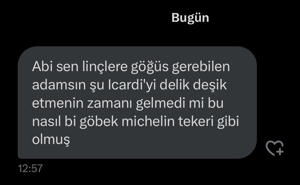 Yüzde 50'yi zor tutuyorum kral, gözünü seveyim biraz toparlan @MauroIcardi